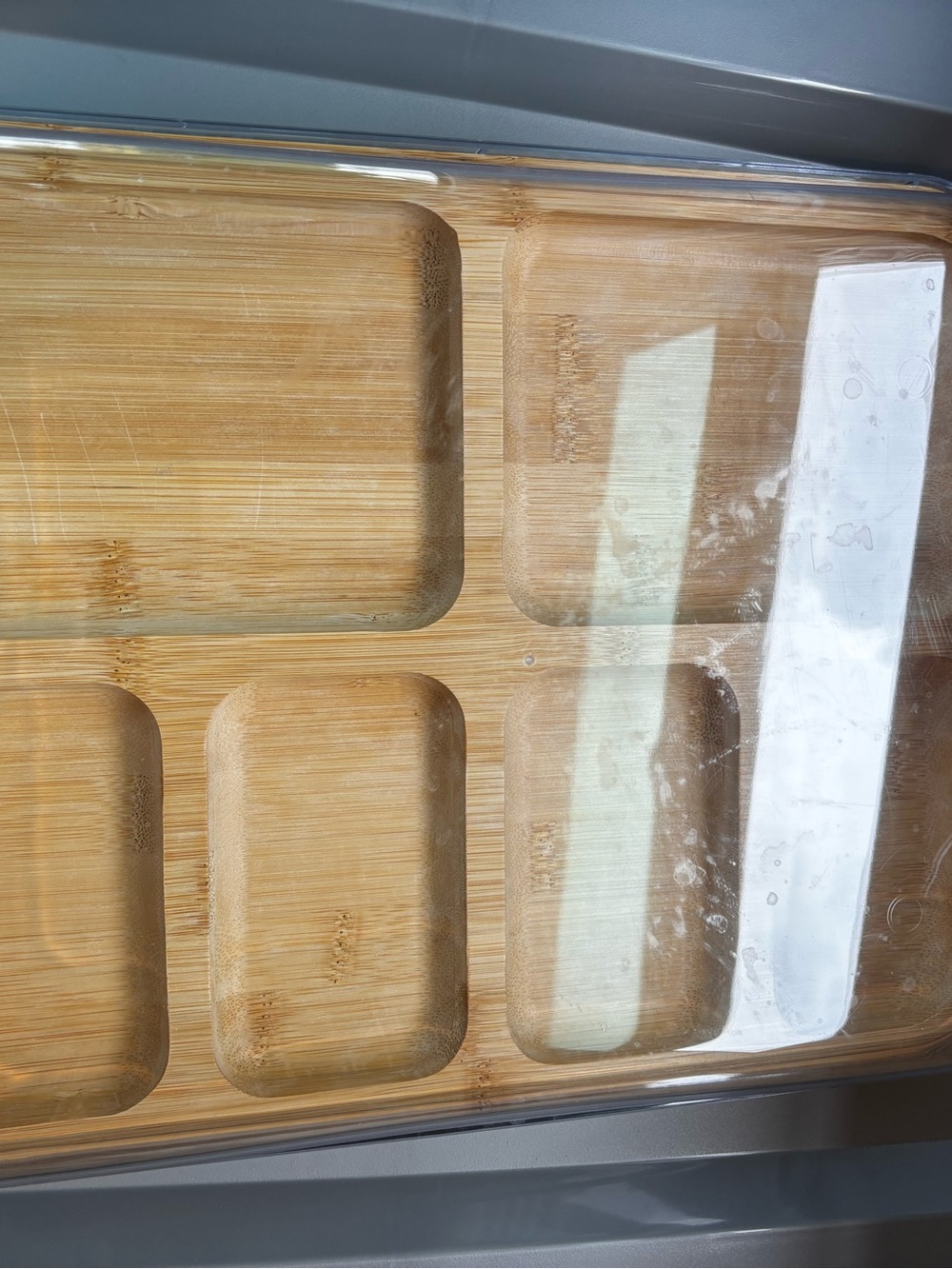 Farberware Bamboo Jewelry Organizer Tray with Clear Lid